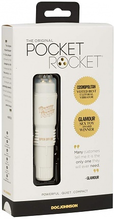 Pocket Rocket Mini Massager 4 Inch Ivory