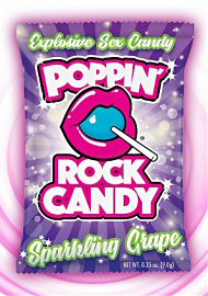Poppin Rock Candy Sex Confection Sparkling Grape -  Oral - 10 Pack (184576.19)