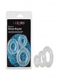 Premium Silicone Cock Ring Set - Clear (190965.0)