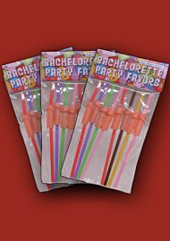 Bachelorette Party Penis Straws 3-Pack (44546.8)